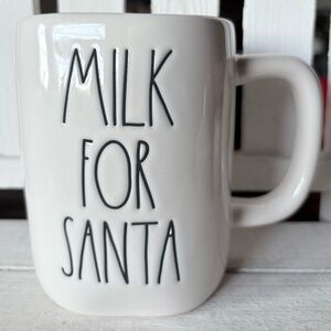 Rae Dunn White “Milk for Santa” Holiday Mug